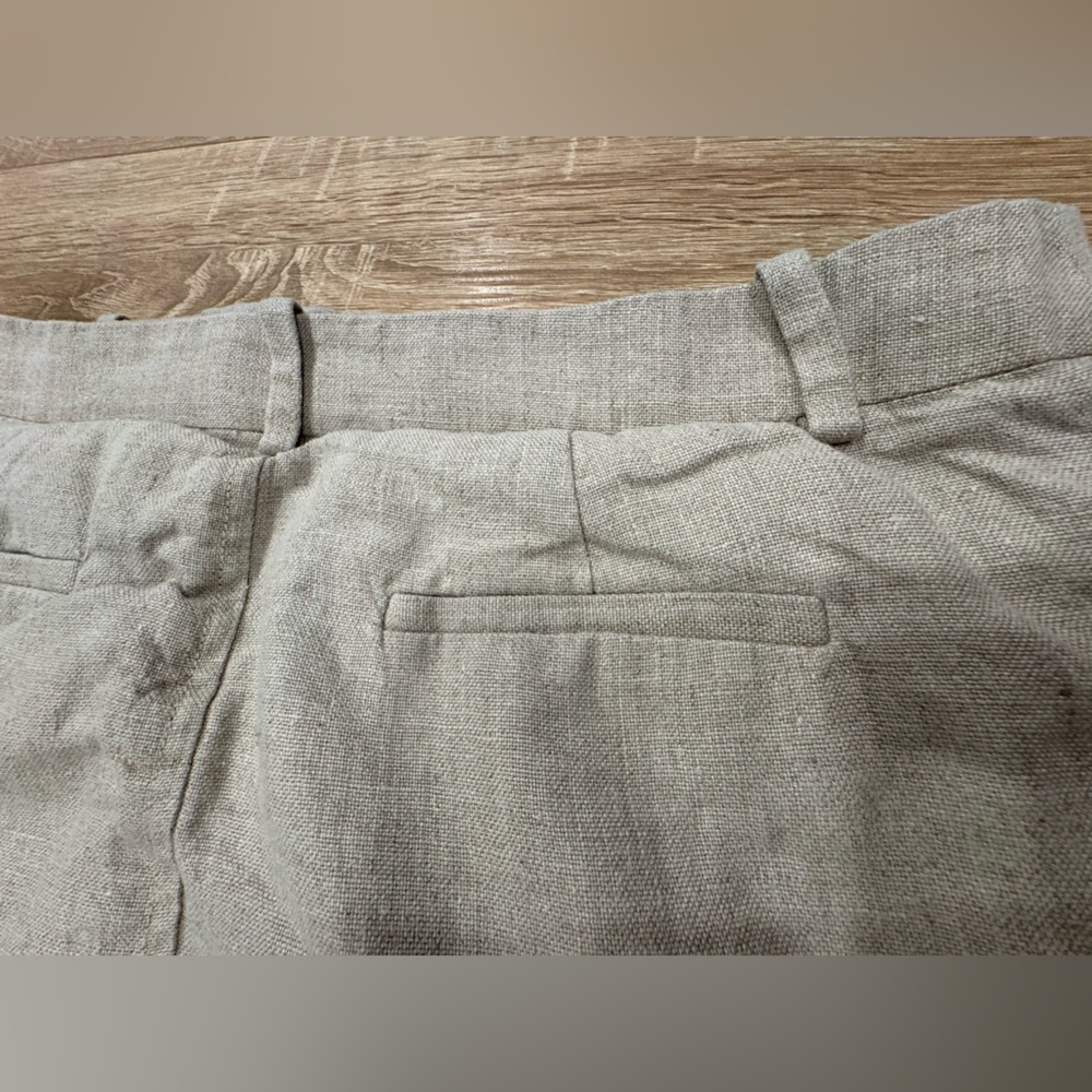 J. Crew Light Gray Mini Skirt with Gold Zipper - Picture 9 of 11